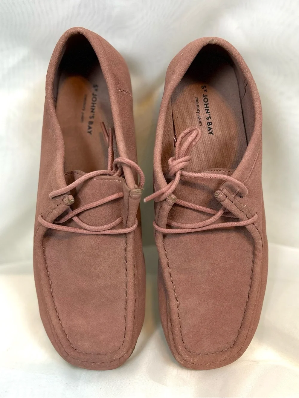 New St Johns Bay Women’s Rose Suede Memory Foam Insole Loafers / size 7